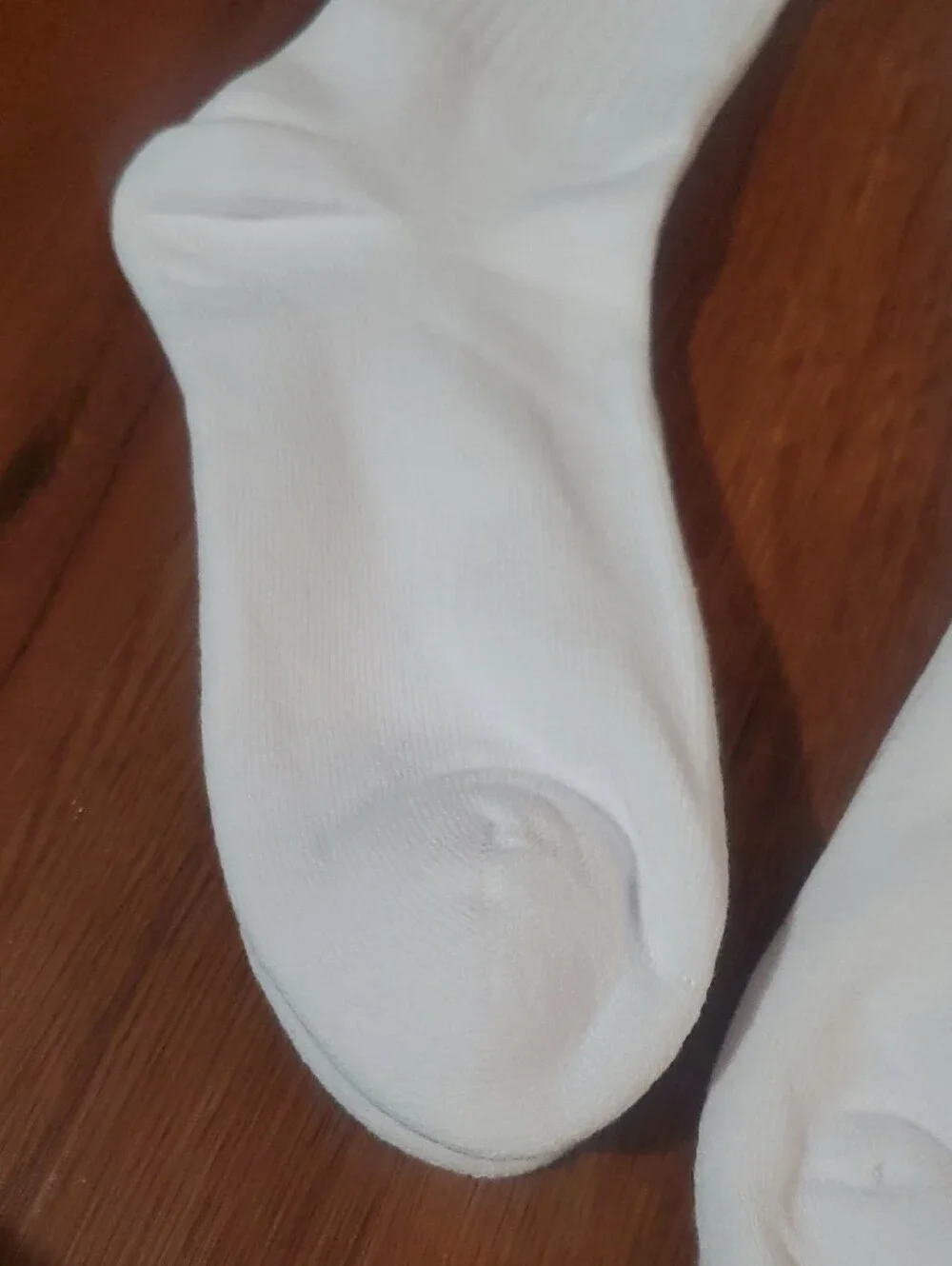 lululemon athletica White Crew Socks with Green and Teal Logo Accents